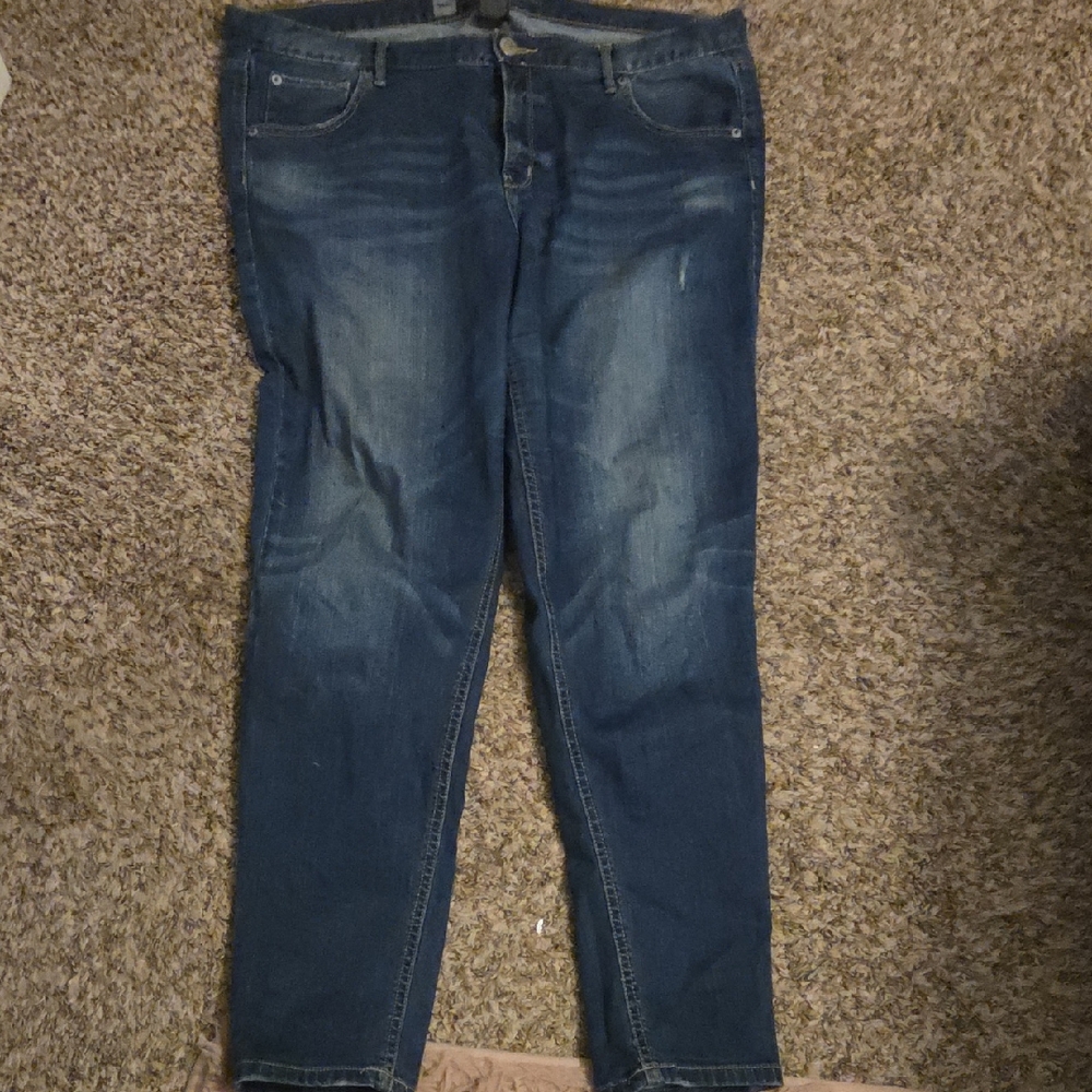 Mossimo Supply Co. Dark Blue Skinny Jeans